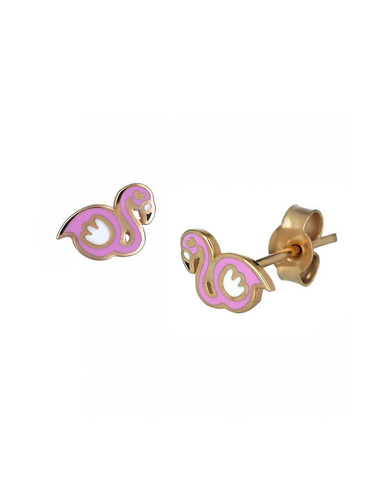 Gold Studs Kids Earrings 14K