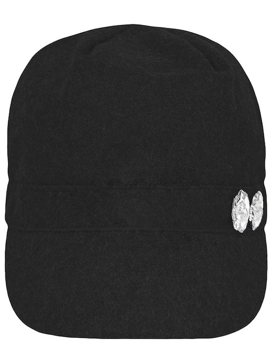 Brims and Trims Γυναικεία Μάλλινη Τραγιάσκα Μαύρη