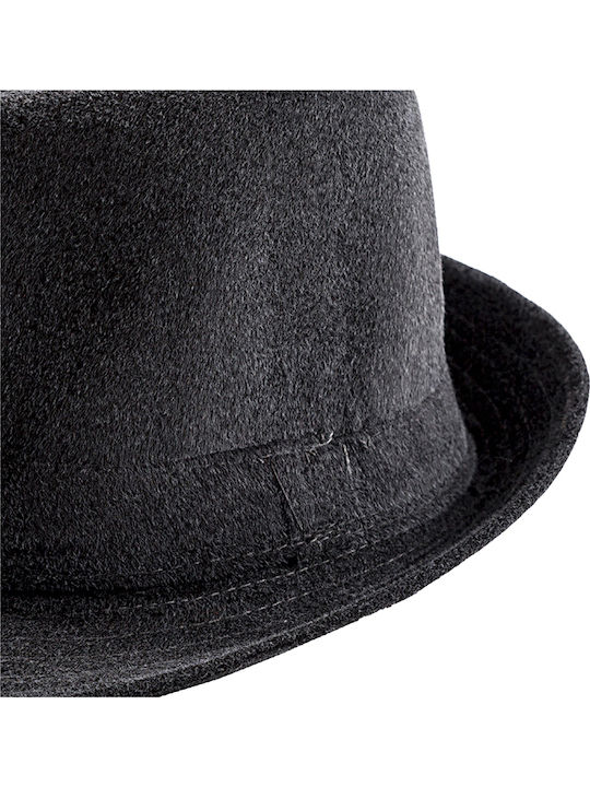 Brims and Trims Hut Porkpie-Hut Gray