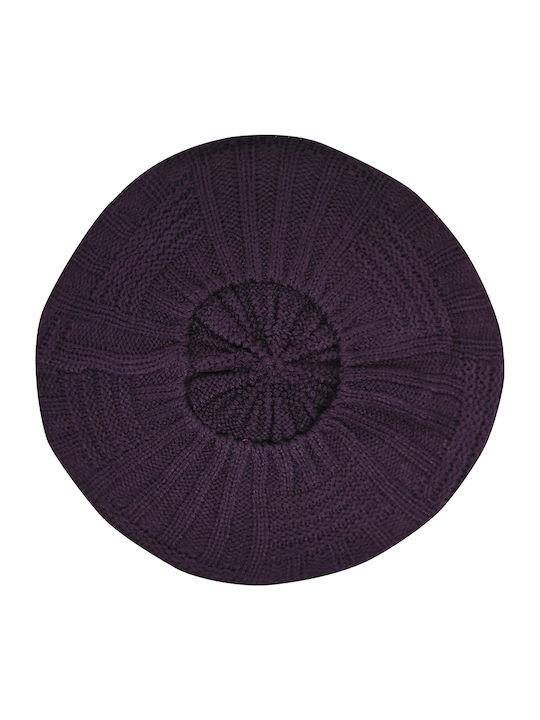 Brims and Trims Wool Women's Beret Hat Purple