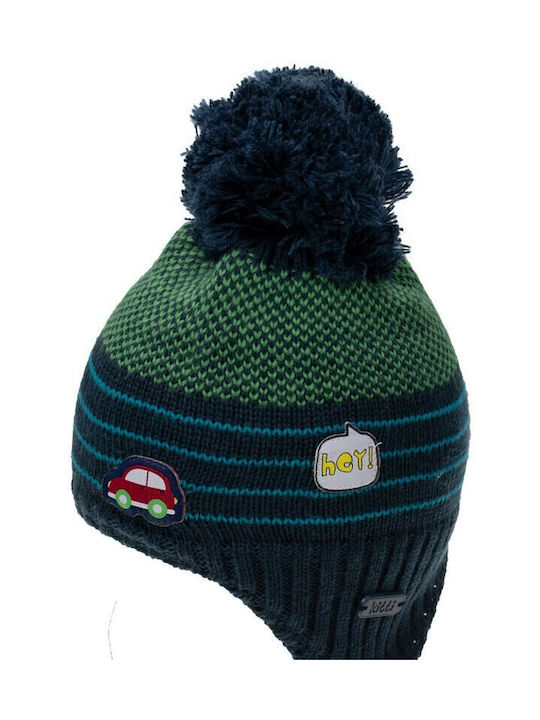 Kids Beanie Knitted Light Blue