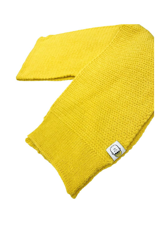 Kids Knitted Scarf Yellow