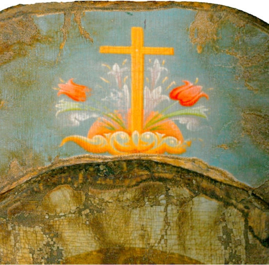 IconsGR Εικόνα Архангел Михаил Дърво 14x40см.