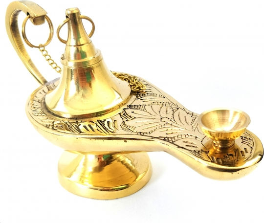 IconsGR Tabletop Oil Lamp Metallic 13x7cm 373/5