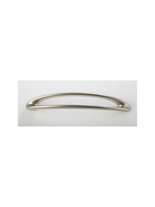 Furnipart Mâner Mobilier din Metal & Zamak în Culoare Argintiu 185mm (Distanța între Centre 160mm) 7536-160-G1 1buc