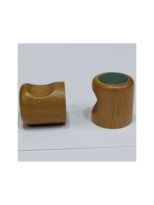 ACM Kids Knob Furniture made of Wooden & Metallic & Zamak in Green Color 4034-PRA1 1pcs