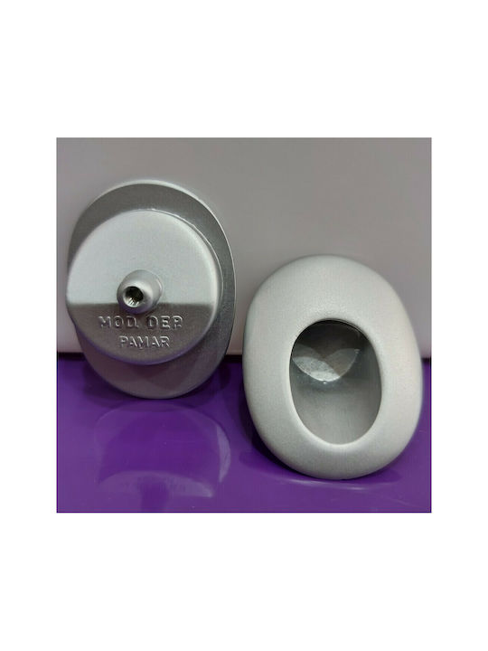 Pamar Buton Mobilier Mânere de mobilier din Zamak & Metal în Culoare Argintiu 0308-000-10C1 1buc