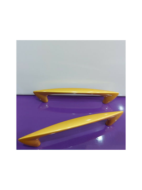 Obispa Handle Furniture made of Metallic & Zamak in Gold Color 160mm (Center Distance 128mm) 0146-128-20A1 1pcs