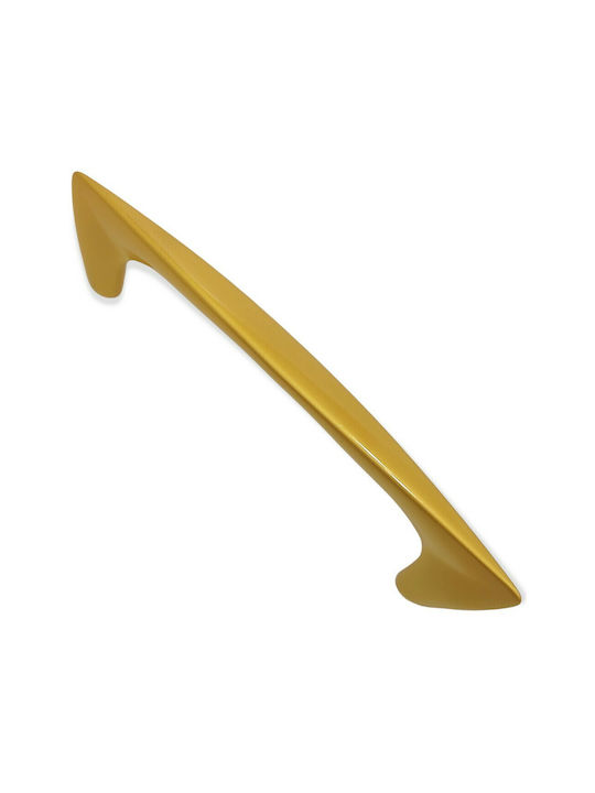Obispa Handle Furniture made of Metallic & Zamak in Gold Color 160mm (Center Distance 128mm) 0146-128-20A1 1pcs