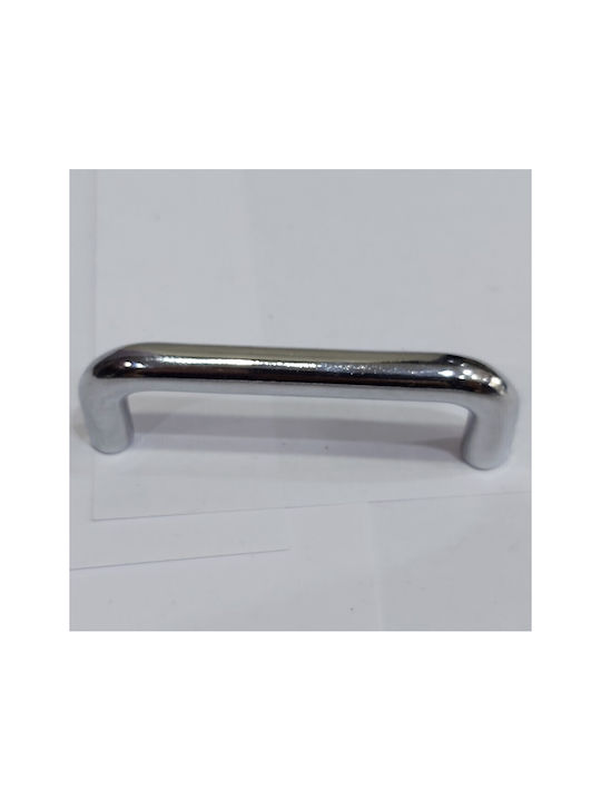 Handle Furniture made of Metallic & Zamak in Silver Color 74mm (Center Distance 64mm) 4001-064-INO 1pcs