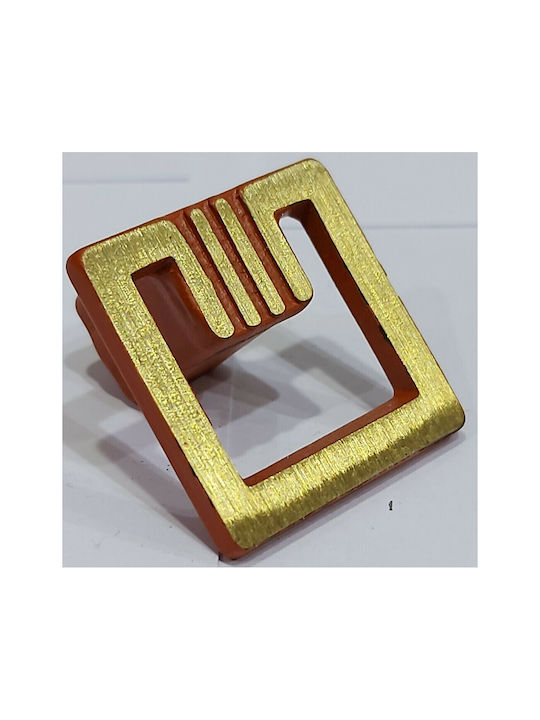 Knopf Möbelgriff aus Metallisch in Orange Farbe 11048-BRZ2 1Stück