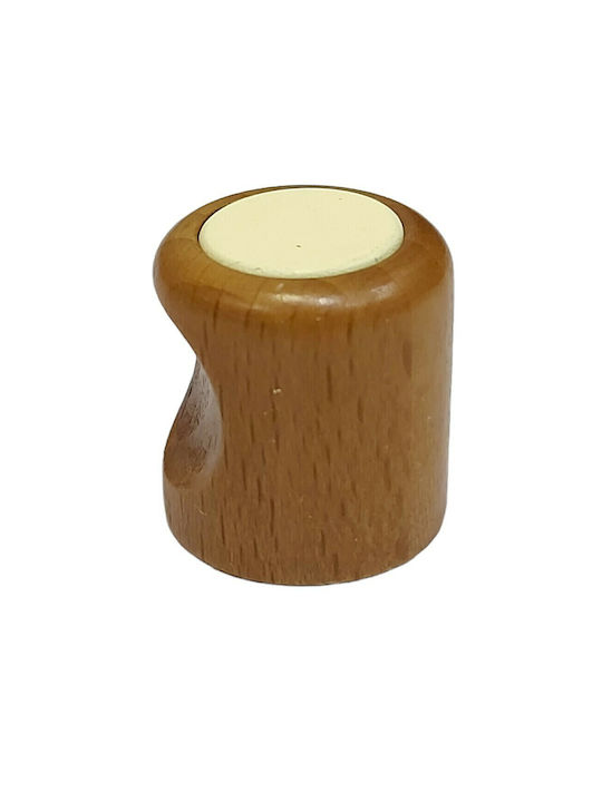 ACM Kids Knob Furniture made of Wooden & Metallic & Zamak in Beige Color 04034-0000-LEF12 1pcs