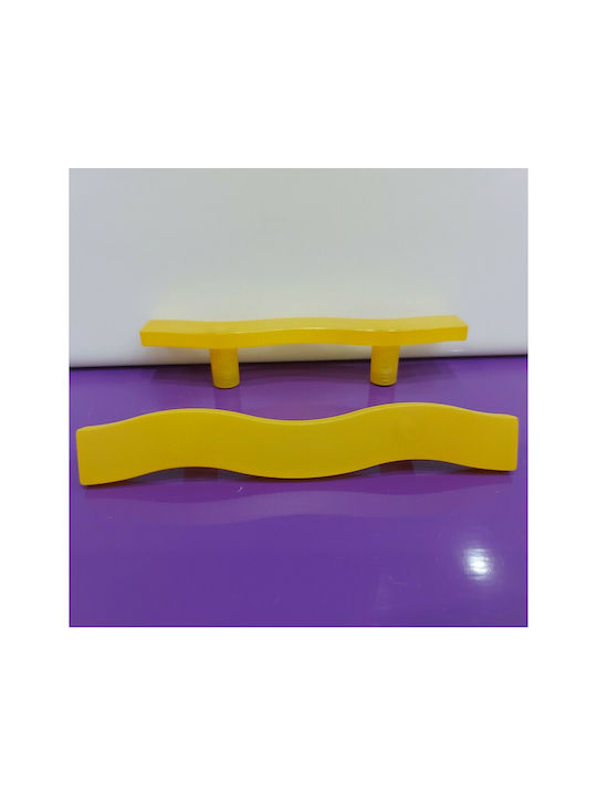 Children's Handle Furniture made of Plastic in Orange Color 125mm (Center Distance 64mm) 0794-064-POR 1pcs