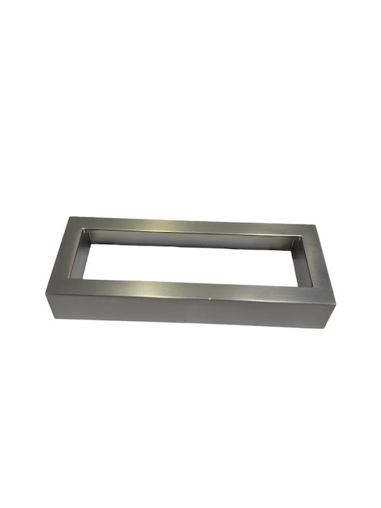 Furnipart Mâner Mobilier Mânere de mobilier din Zamak & Metal în Culoare Argintiu 138mm (Distanța între Centre 128mm) 7502-00-00G 1buc