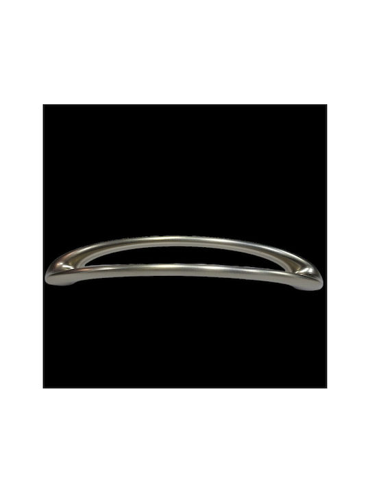 Furnipart Mâner Mobilier din Metal & Zamak în Culoare Argintiu 185mm (Distanța între Centre 160mm) 7536-160-G1 1buc