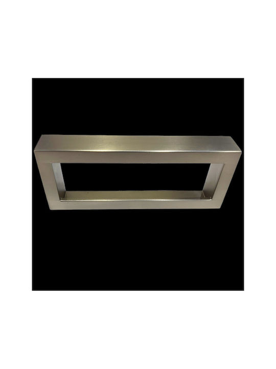 Furnipart Mâner Mobilier Mânere de mobilier din Zamak & Metal în Culoare Argintiu 138mm (Distanța între Centre 128mm) 7502-00-00G 1buc