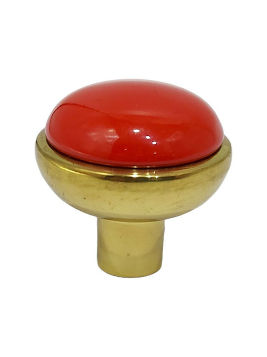 Buton Mobilier din Metal în Culoare Roșu 11219-20A1 1buc