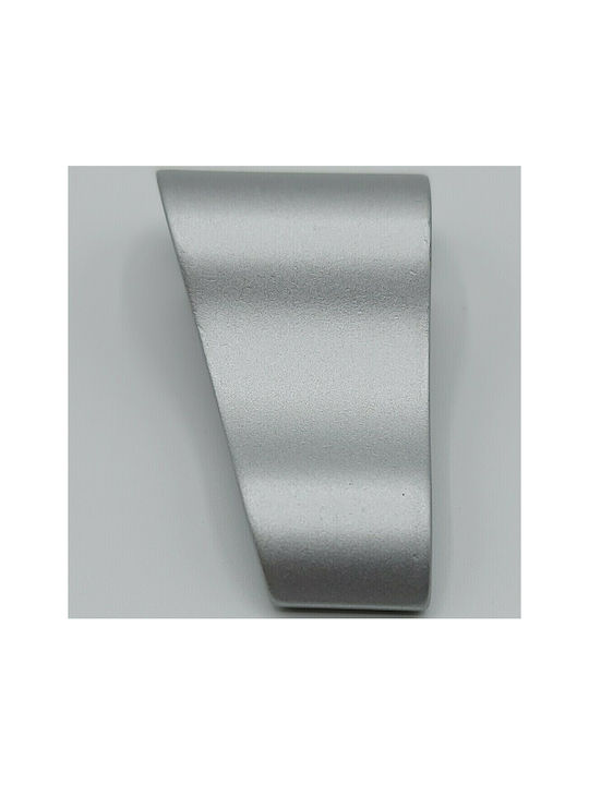 Pamar Buton Mobilier Mânere de mobilier din Metal & Zamak în Culoare Argintiu 42mm (Distanța între Centre 16mm) 0643-016-10C1 1buc