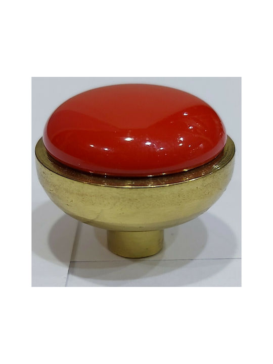 Buton Mobilier din Metal în Culoare Roșu 11219-20A1 1buc