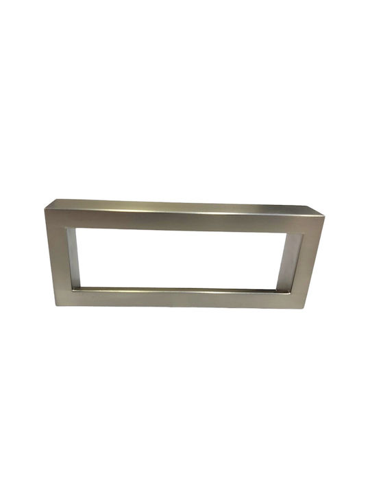 Furnipart Mâner Mobilier Mânere de mobilier din Zamak & Metal în Culoare Argintiu 138mm (Distanța între Centre 128mm) 7502-00-00G 1buc