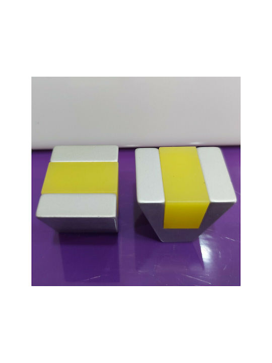 Pamar Copii Buton Mobilier din Plastic & Zamak & Metal în Culoare Galben 0373-000-KIT1 1buc