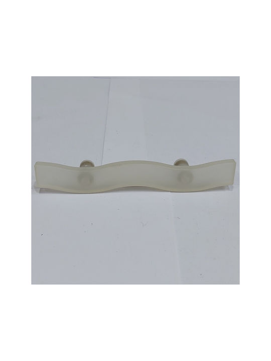 Children's Handle Furniture made of Plastic in White Color 125mm (Center Distance 64mm) 0794-064-LEF1 1pcs