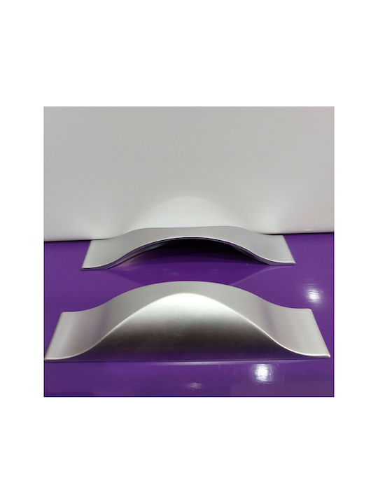 Handle Furniture Flush Handle made of Metallic in Silver Color 148mm (Center Distance 96mm) 4064-96-10C1 1pcs