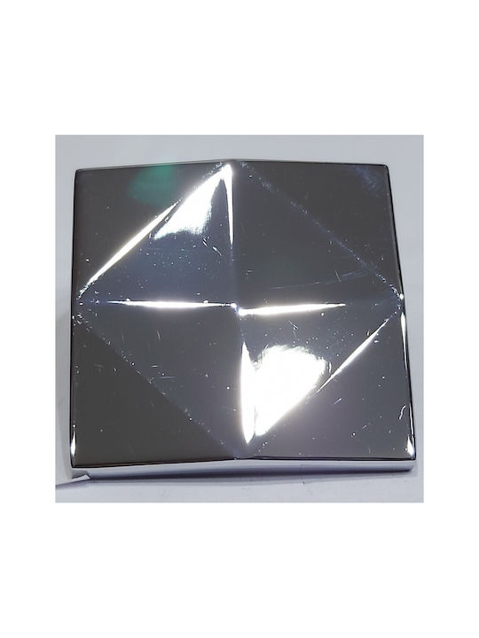 Furnipart Buton Mobilier Mânere de mobilier din Metal & Zamak în Culoare Argintiu 39mm (Distanța între Centre 32mm) 7527-032-INO1 1buc