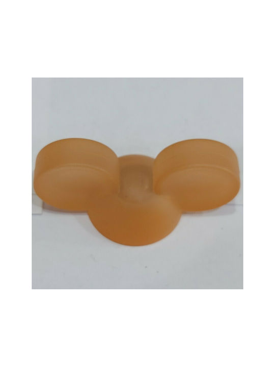 Copii Buton Mobilier din Plastic în Culoare Portocaliu 0815-POR1 1buc