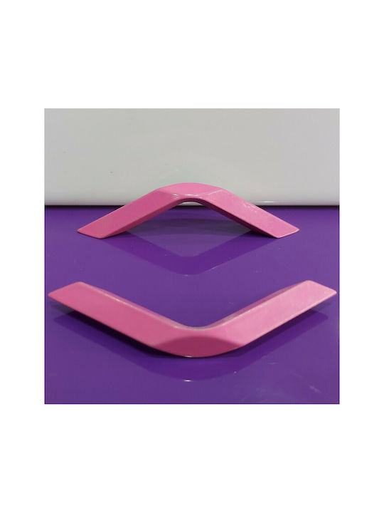 Kinder Handgriff Möbelgriff aus Metallisch & Zamak in Rosa Farbe 86mm (Zentrenabstand 64mm) 4195-064-ROZ1 1Stück