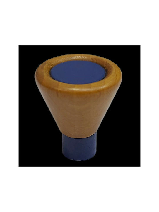 Kids Knob Furniture made of Wooden & Metallic & Zamak in Blue Color 0239-BLE1 1pcs