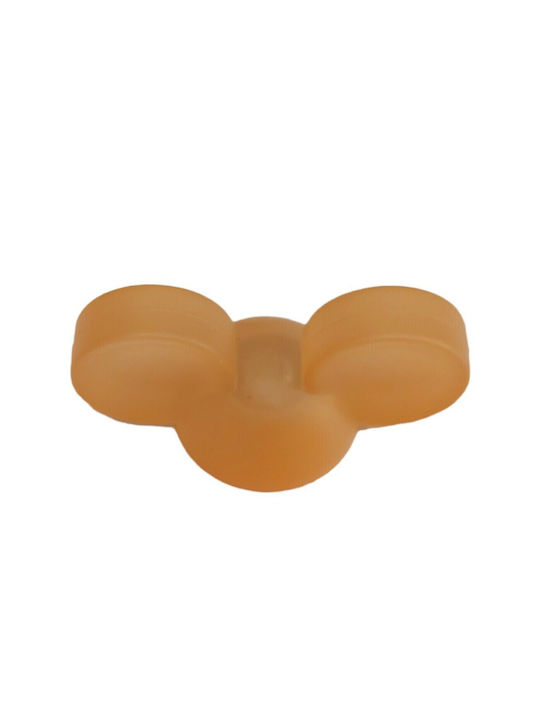 Copii Buton Mobilier din Plastic în Culoare Portocaliu 0815-POR1 1buc