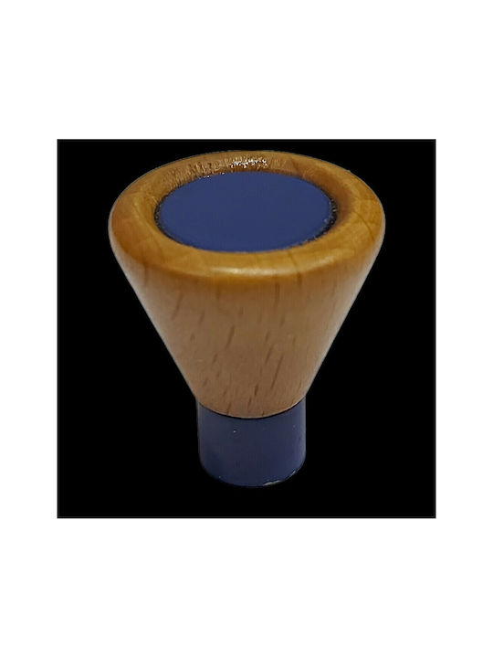 Kids Knob Furniture made of Wooden & Metallic & Zamak in Blue Color 0239-BLE1 1pcs