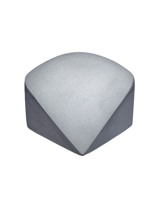 Furnipart Mâner Mobilier Mânere de mobilier din Metal & Zamak în Culoare Argintiu 40mm (Distanța între Centre 32mm) 7202-10C1 1buc