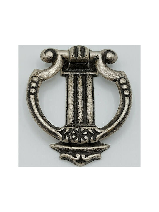 Pamar Antic Mâner Mobilier din Zamak & Metal în Culoare Argintiu 0725-ARG1 1buc