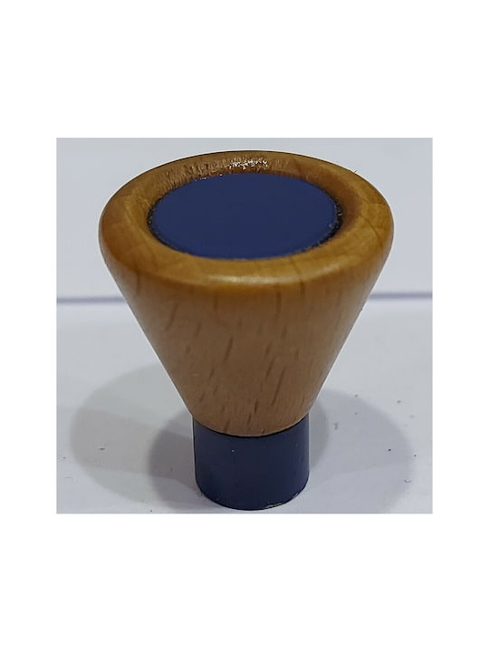 Kids Knob Furniture made of Wooden & Metallic & Zamak in Blue Color 0239-BLE1 1pcs