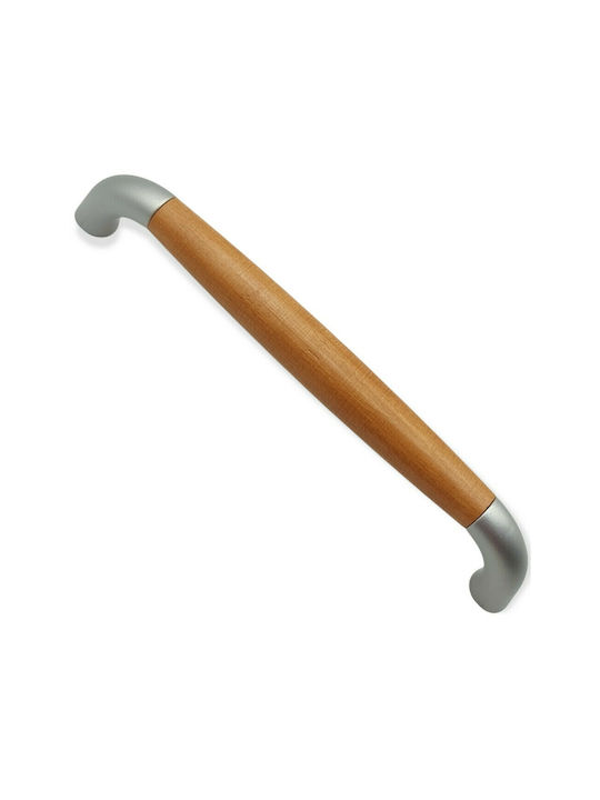 Handle Furniture made of Wooden & Metallic in Brown Color 174mm (Center Distance 160mm) 0272-160-10C 1pcs