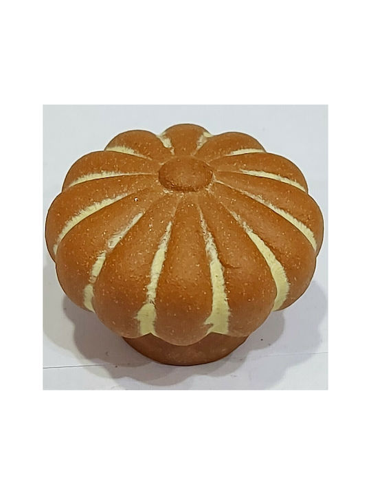 Nesu Knob Furniture made of Ceramic in Orange Color 11172-MAU1 1pcs
