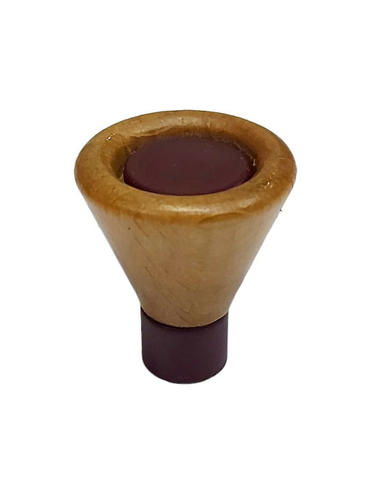 Copii Buton Mobilier din Lemn & Metal & Zamak Bordeaux 0239-BOR1 1buc