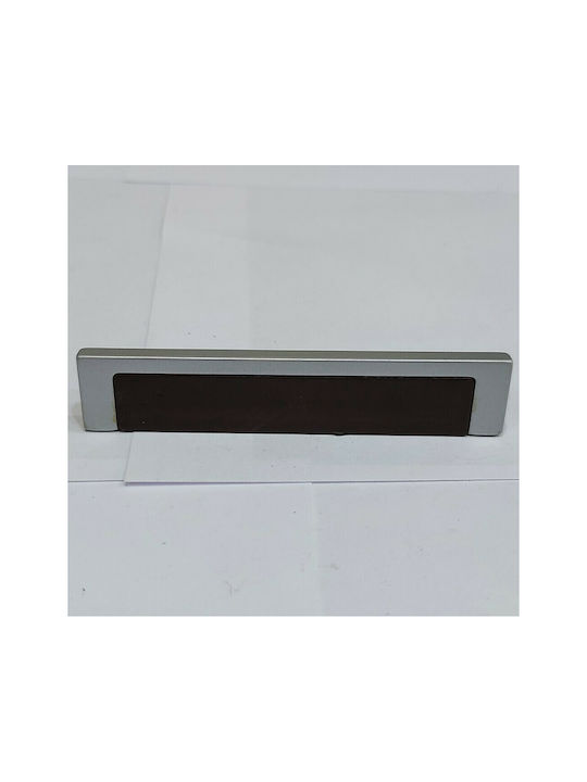 Knob Furniture made of Zamak & Metallic & Leather Dark brown. 105mm (Center Distance 96mm) 1058-10C1 1pcs