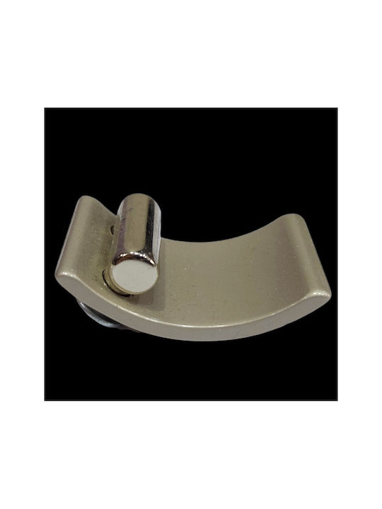 Obispa Handle Furniture made of Metallic & Zamak in Silver Color 43mm (Center Distance 16mm) 0124-016-12B1 1pcs