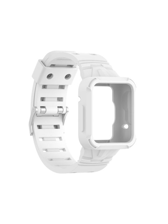 Redmi Каишка Силикон Бял (Redmi Watch 2 Lite - Редми часовник 2 ЛайтРеалме Уотч 2)