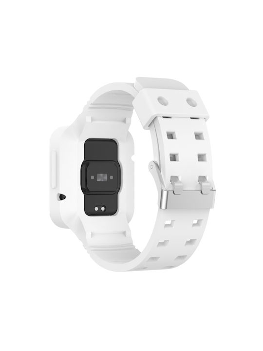Redmi Каишка Силикон Бял (Redmi Watch 2 Lite - Редми часовник 2 ЛайтРеалме Уотч 2)