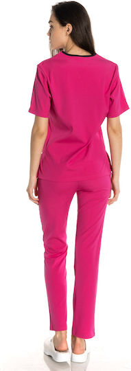 Women's Fuchsia Pants & Blouse Set