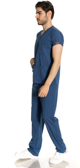 Women's Blue Pants & Blouse Set