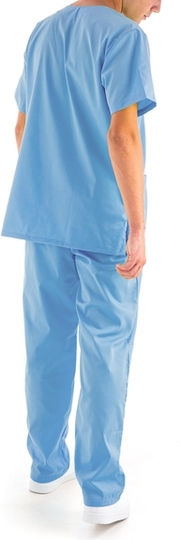 Men's Light Blue Pants & Blouse Set