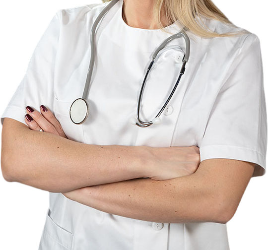 Femei Geacă medicală Alb
