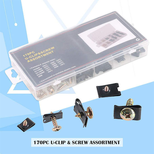 SKS Tools Car Plastic Clips 170pcs