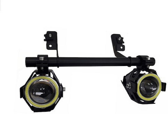 Moto Discovery Bases for Projectors Μοτοσυκλέτας in Black Color 313041.