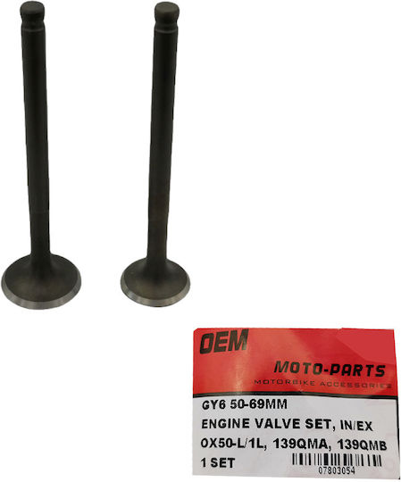 Motorcycle Intake & Exhaust Valves Lifan GY-6 50